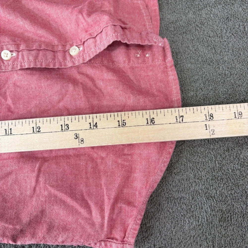 Ralph‎ Lauren Button Down Shirt Kids 5 Red Oxford Long Sleeve Pony Casual Church